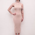 A.L.C. BLUSH RIBBED MAXI DRESS - SIZE S