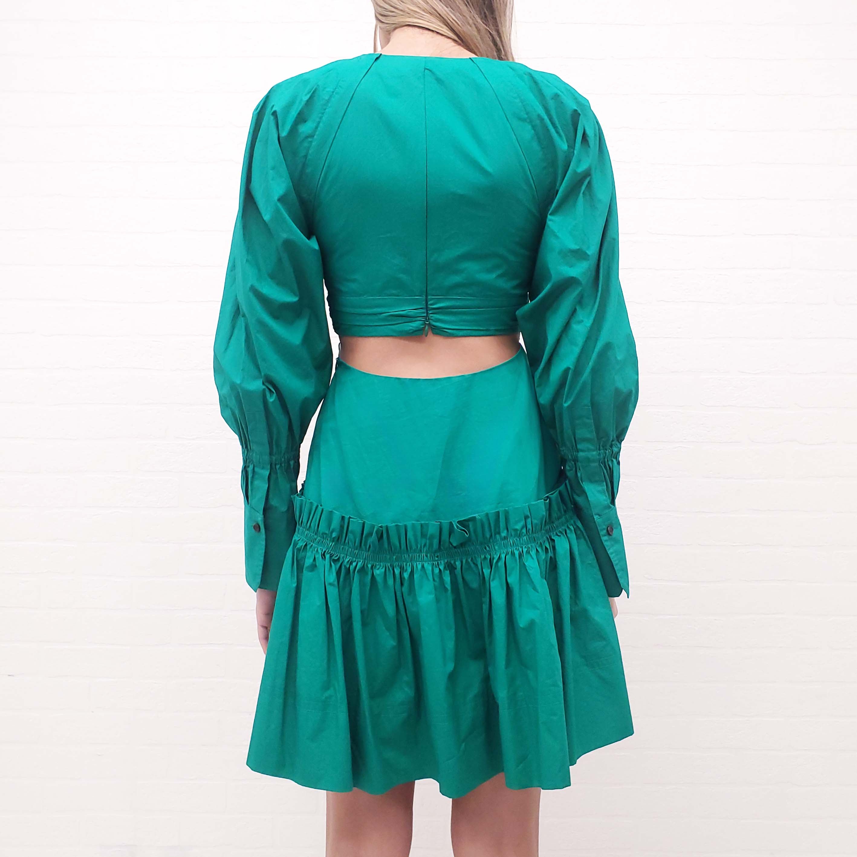 A.L.C GREEN W ALEXA DRESS -  SIZE 2