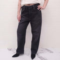 ACNE GREY JEANS WITH TIE DETAIL - SIZE EU 28