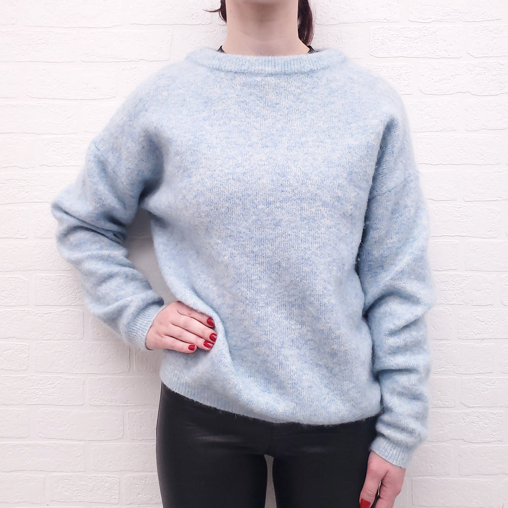 ACNE STUDIOS BABY BLUE MOHAIR SWEATER - SIZE S