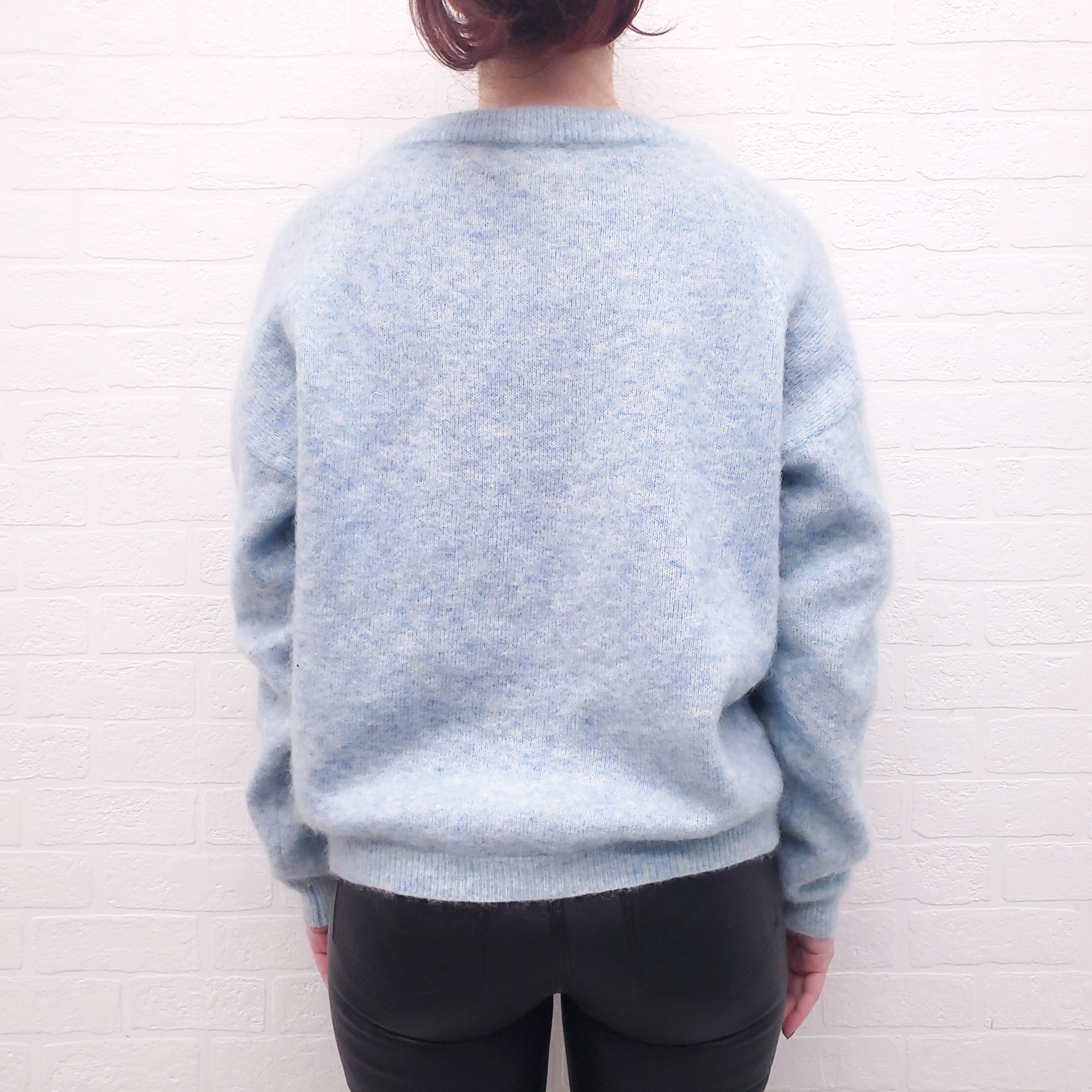 ACNE STUDIOS BABY BLUE MOHAIR SWEATER - SIZE S