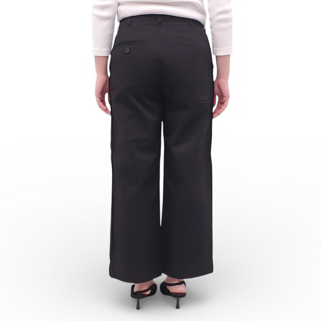 ACNE STUDIOS BLACK POCKET TROUSERS - SIZE 36