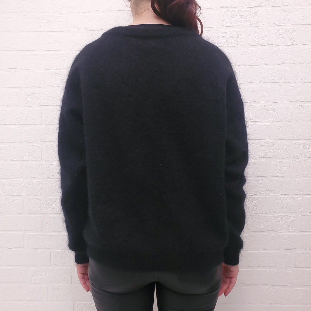 ACNE STUDIOS BLACK SWEATER - SIZE XS (OVERSIZED)