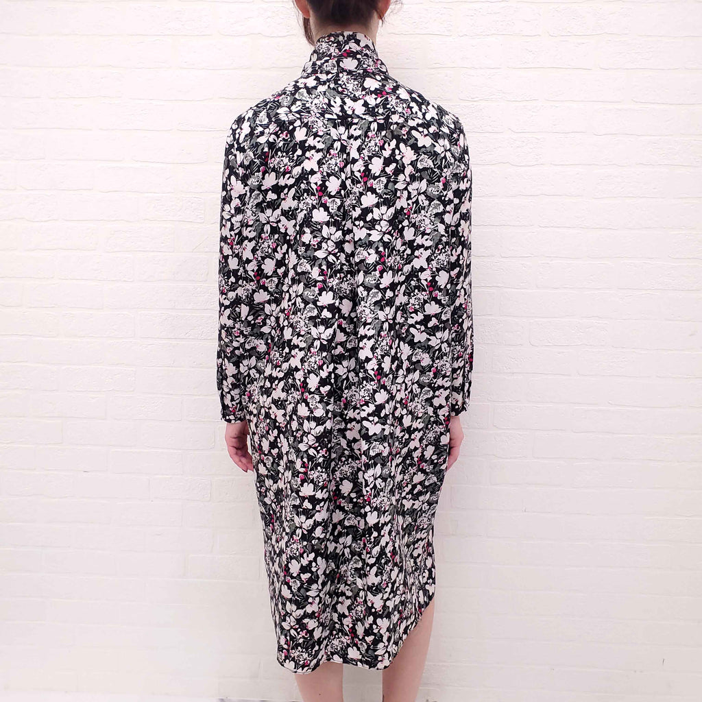 ACNE STUDIOS FLORAL SILK DRESS - SIZE 40