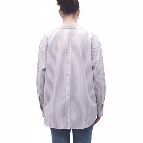 ACNE STUDIOS STRIPED LOGO SHIRT - SIZE 38