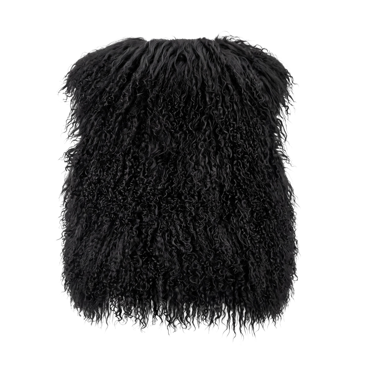 ADRIENNE LANDAU MONGOLIAN FUR CROPPED VEST - SIZE M
