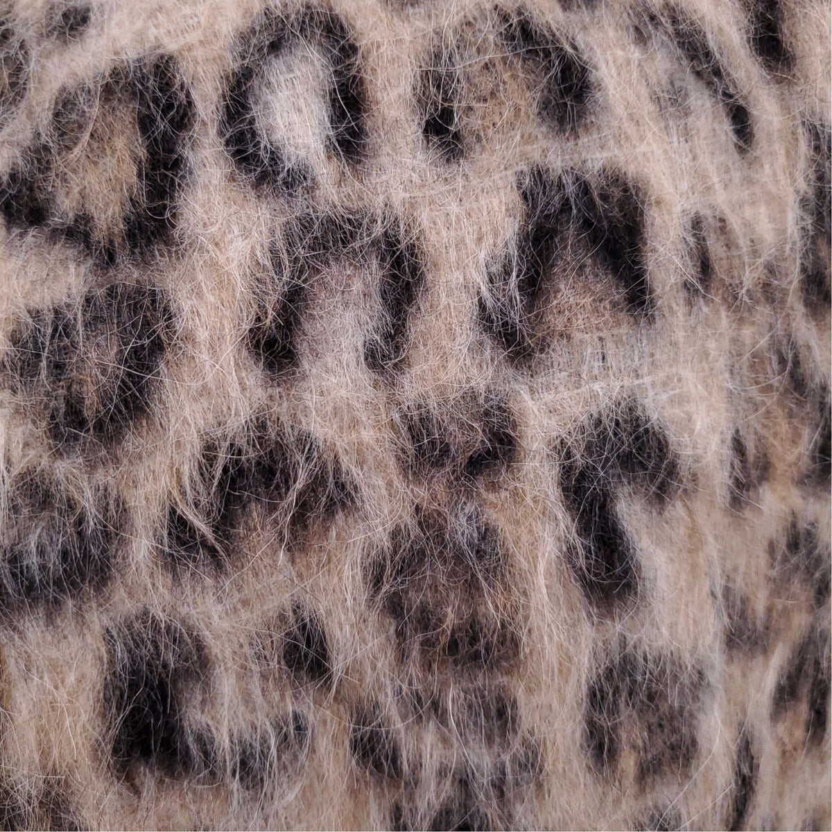 AGNONA WOOL AND ALPHACA LEOPARD COAT - SIZE 38