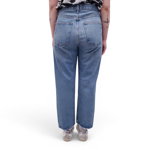 AGOLDE BUTTON-FLY '90'S CROP' JEANS - SIZE 26