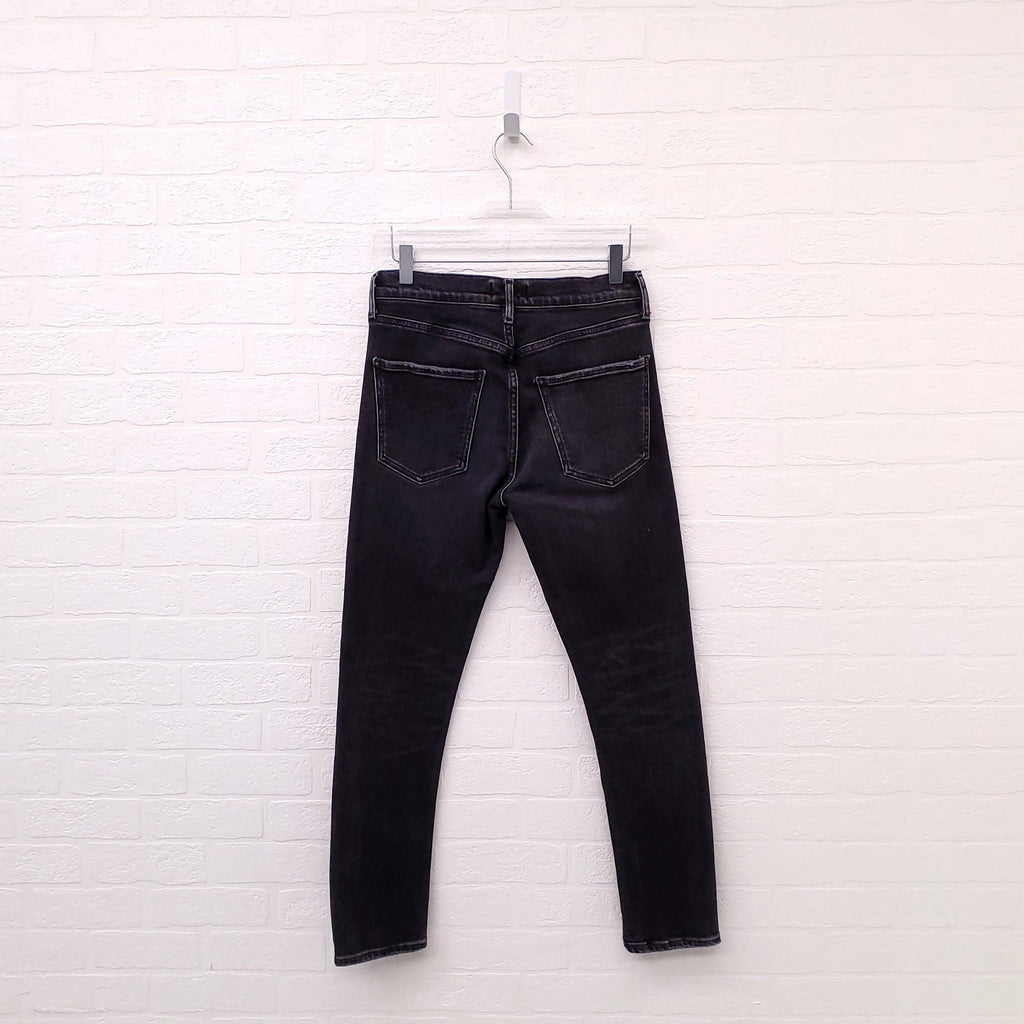 AGOLDE DARK GREY ‘TONI’ STRETCH JEANS - SIZE 26