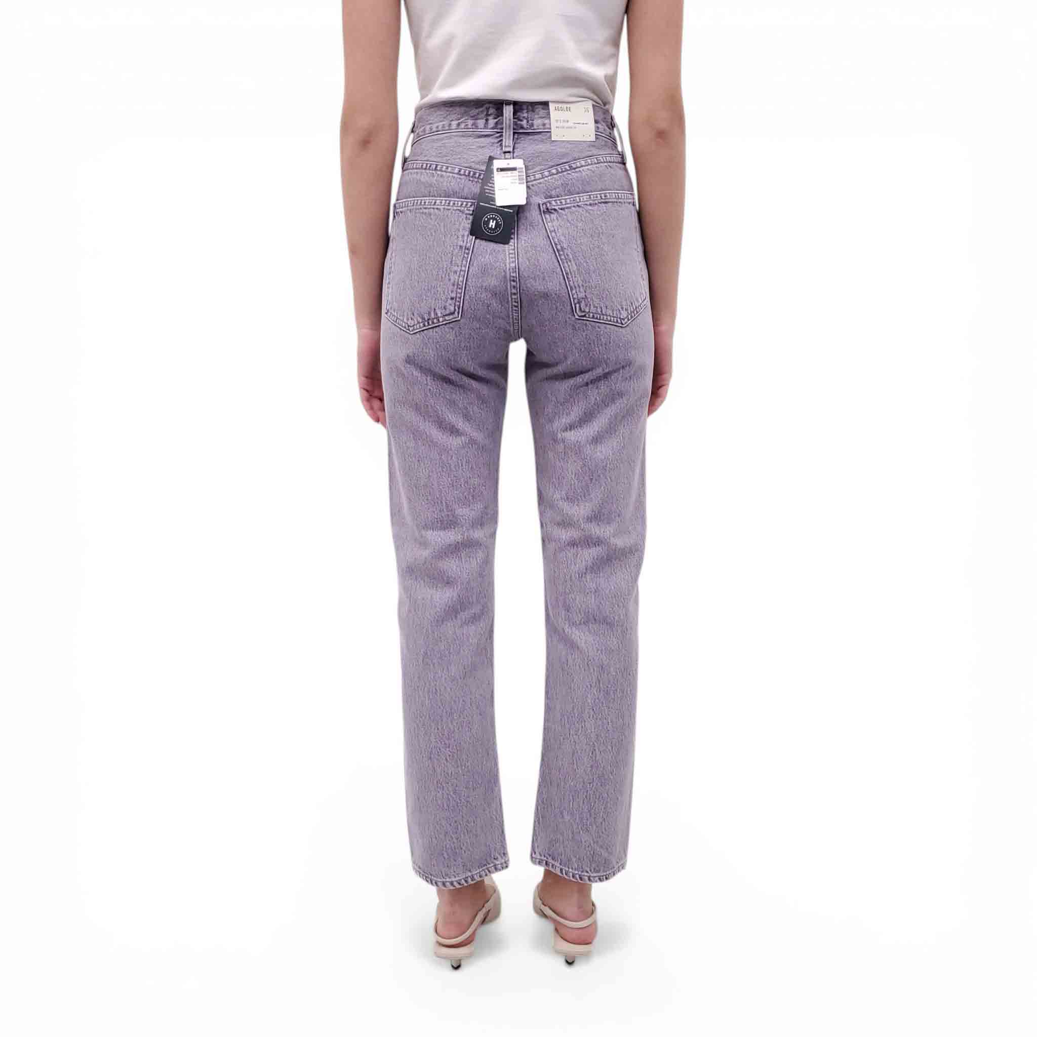 AGOLDE LAVENDAR '90'S PINCH WAIST' JEANS - SIZE 26