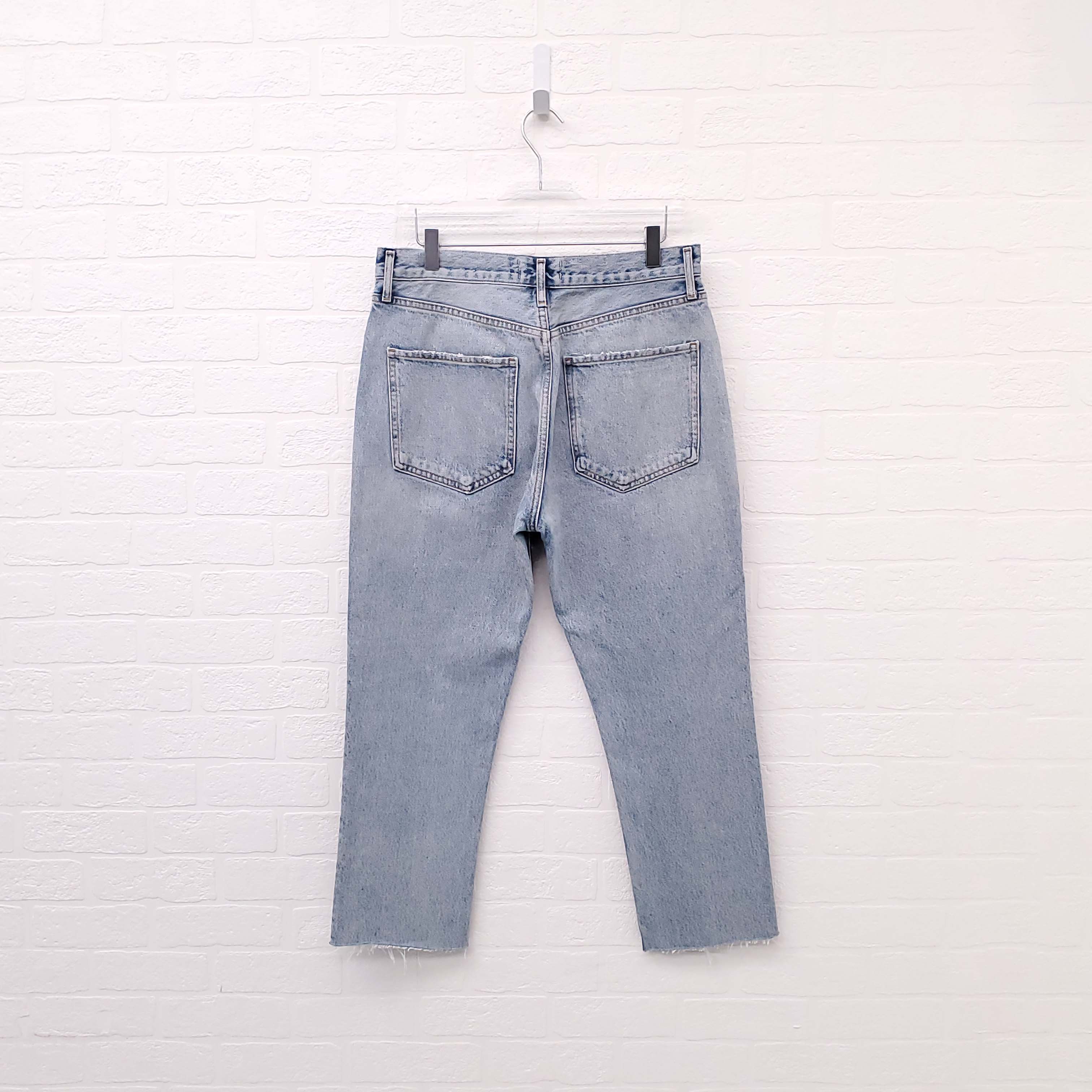 AGOLDE 'RILEY' FRAYED JEANS - SIZE 29