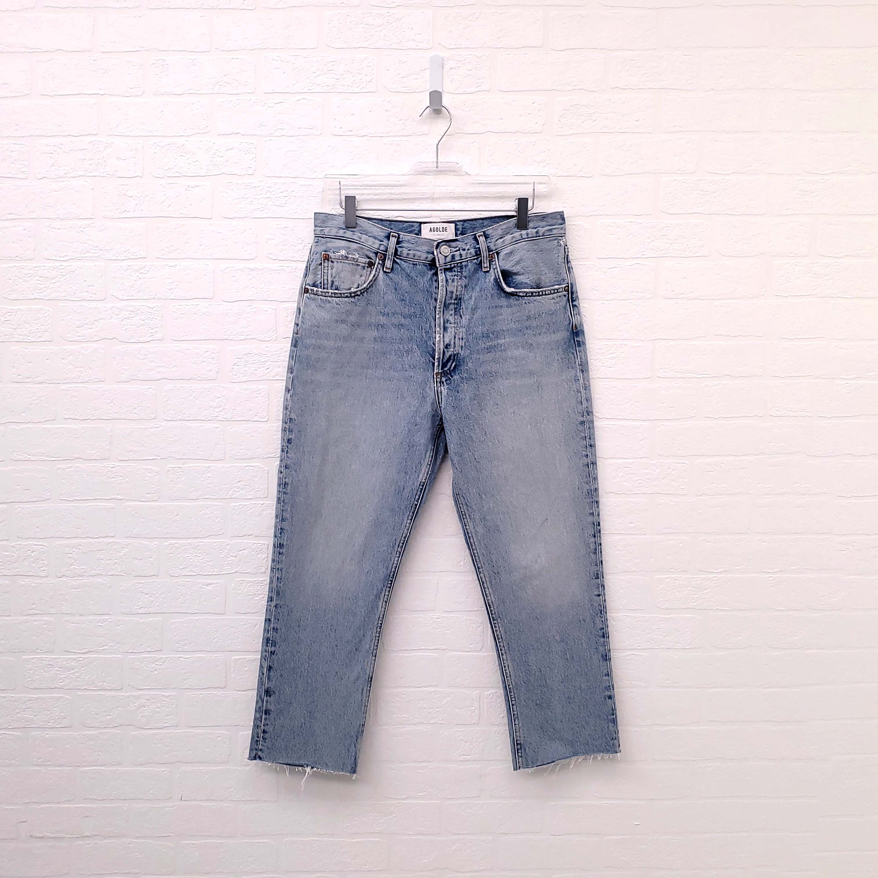 AGOLDE 'RILEY' FRAYED JEANS - SIZE 29