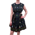 AGUA BANDITA VASE PRINT CUT OUT DRESS WITH TIES - SIZE L