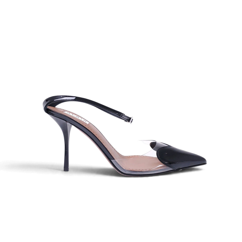 ALAÏA LE COEUR POINTED TOE SLINGBACK HEELS - SIZE 38