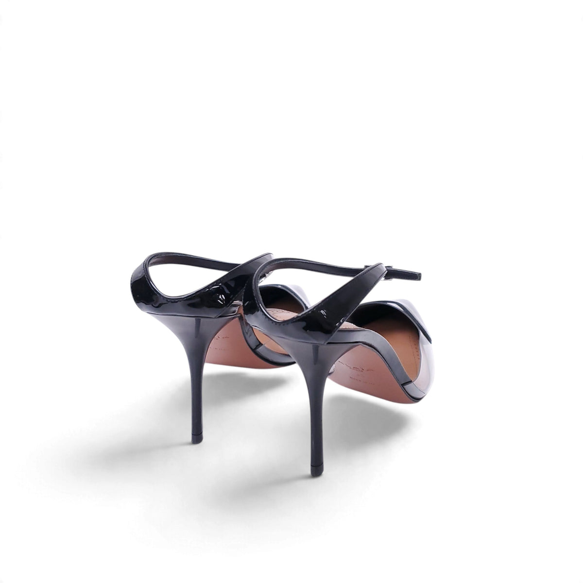 ALAÏA LE COEUR POINTED TOE SLINGBACK HEELS - SIZE 38