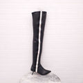 ALCHIMIA DI BALLIN LEATHER KNEE HIGH BOOTS WITH SATIN RIBBON DETAIL - SIZE 38
