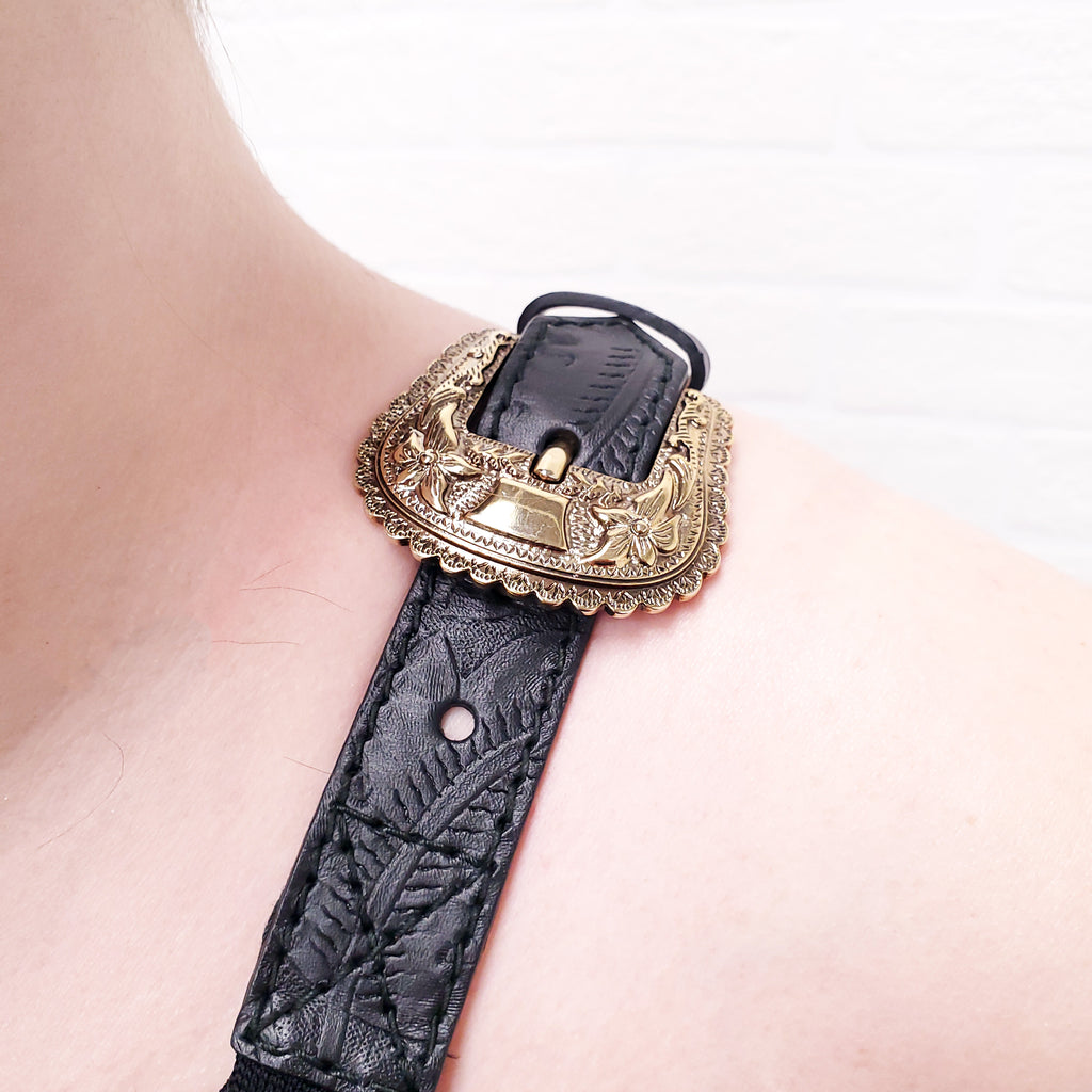 ALEXANDER MCQUEEN ONE SHOULDER WITH LEATHER BUCKLE - SIZE XS