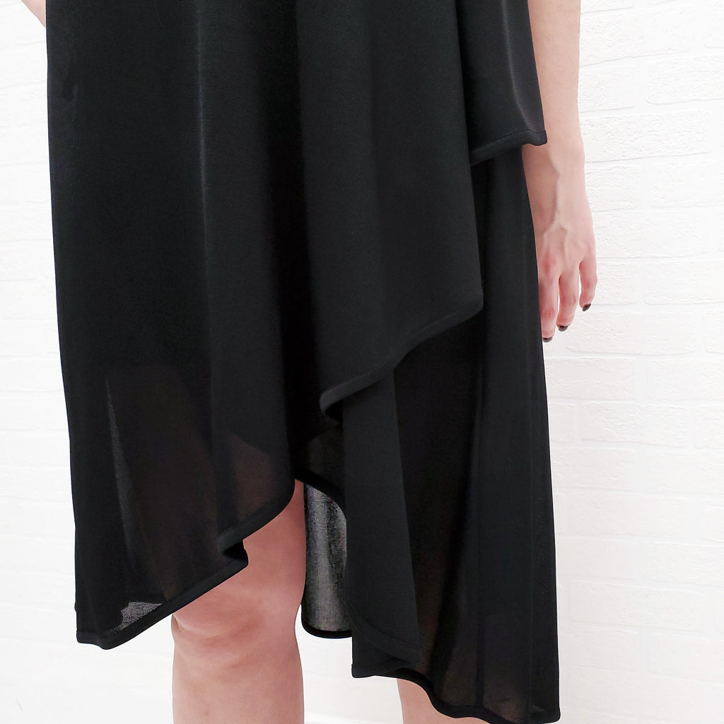 ALEXANDER MCQUEEN ONE SHOULDER WITH LEATHER BUCKLE - SIZE XS