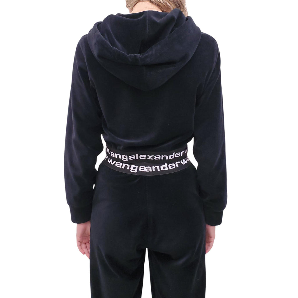 ALEXANDERWANG.T BLACK LOGO SWEATSUIT - SIZE XS
