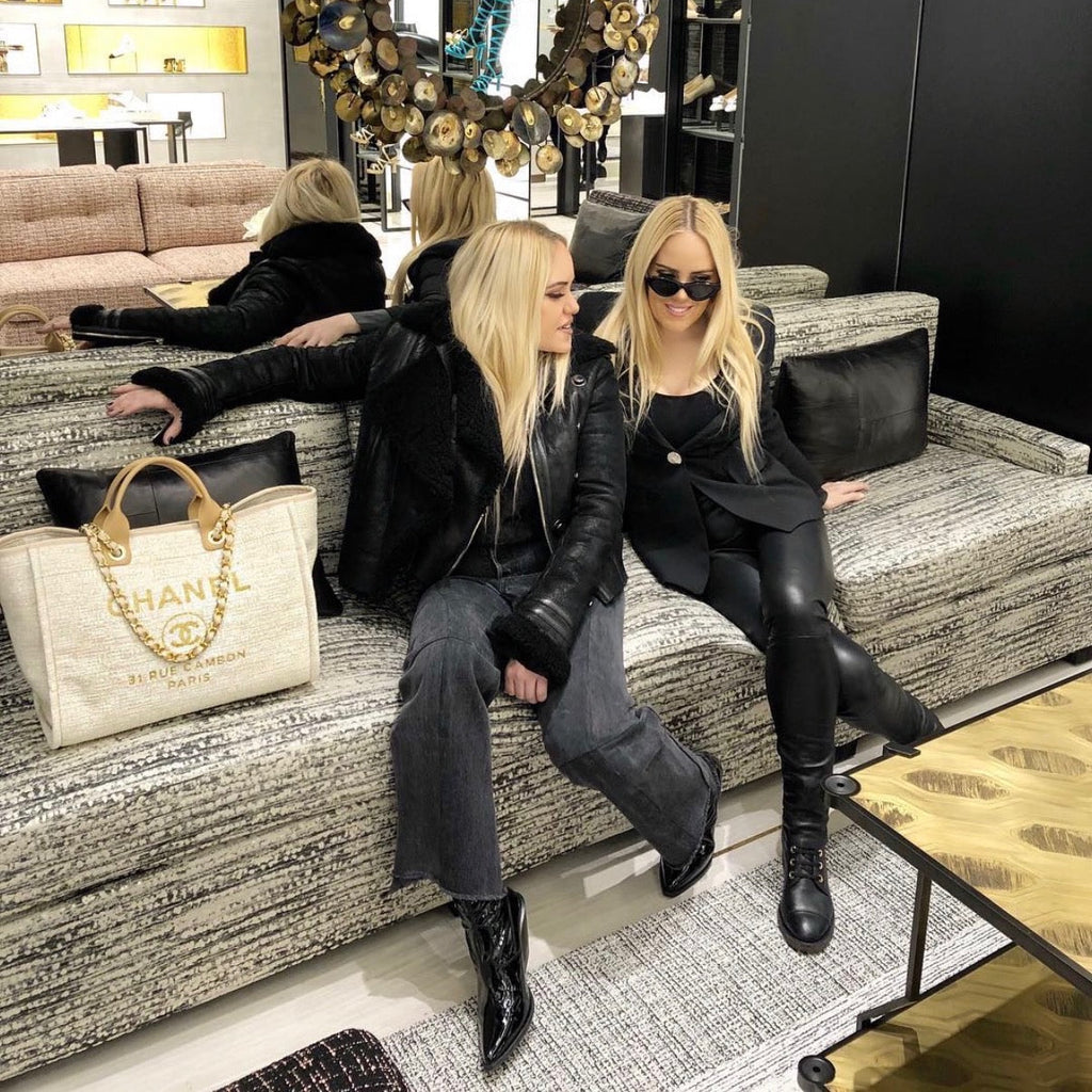 ALEXANDER WANG BLACK LABEL BLAZER WITH SILVER BUTTON & LEATHER CUFF DETAIL - SIZE 2 (OVERSIZED)