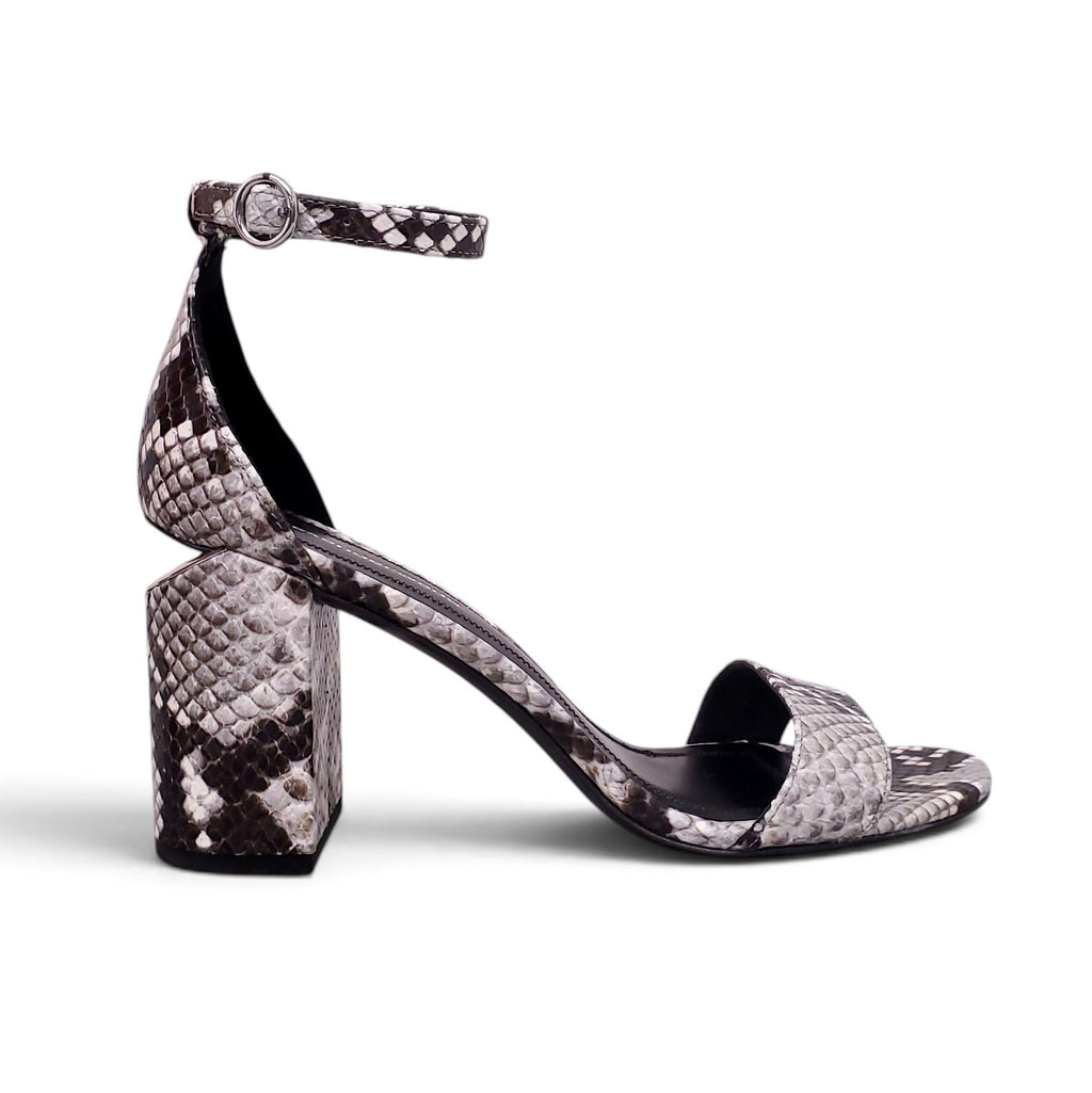 ALEXANDER WANG SNAKESKIN HEELS - SIZE 38.5