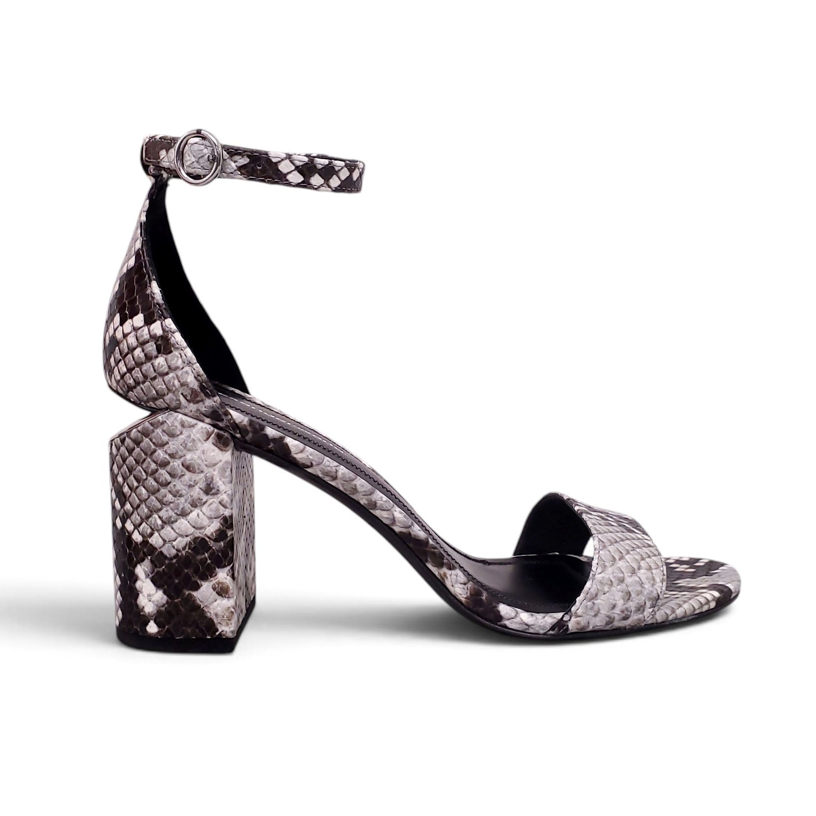 ALEXANDER WANG SNAKESKIN HEELS - SIZE 38.5