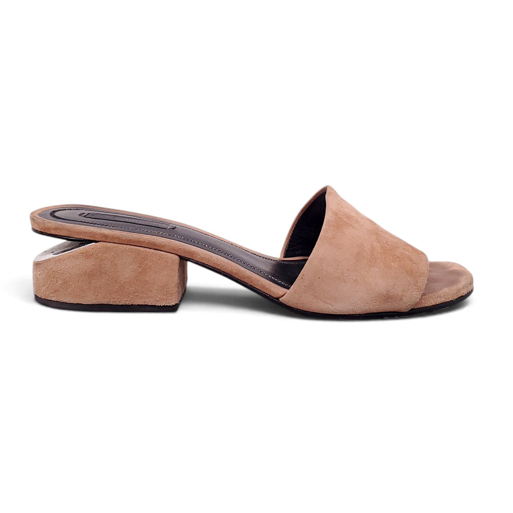 ALEXANDER WANG SUEDE SLIDES - SIZE 38
