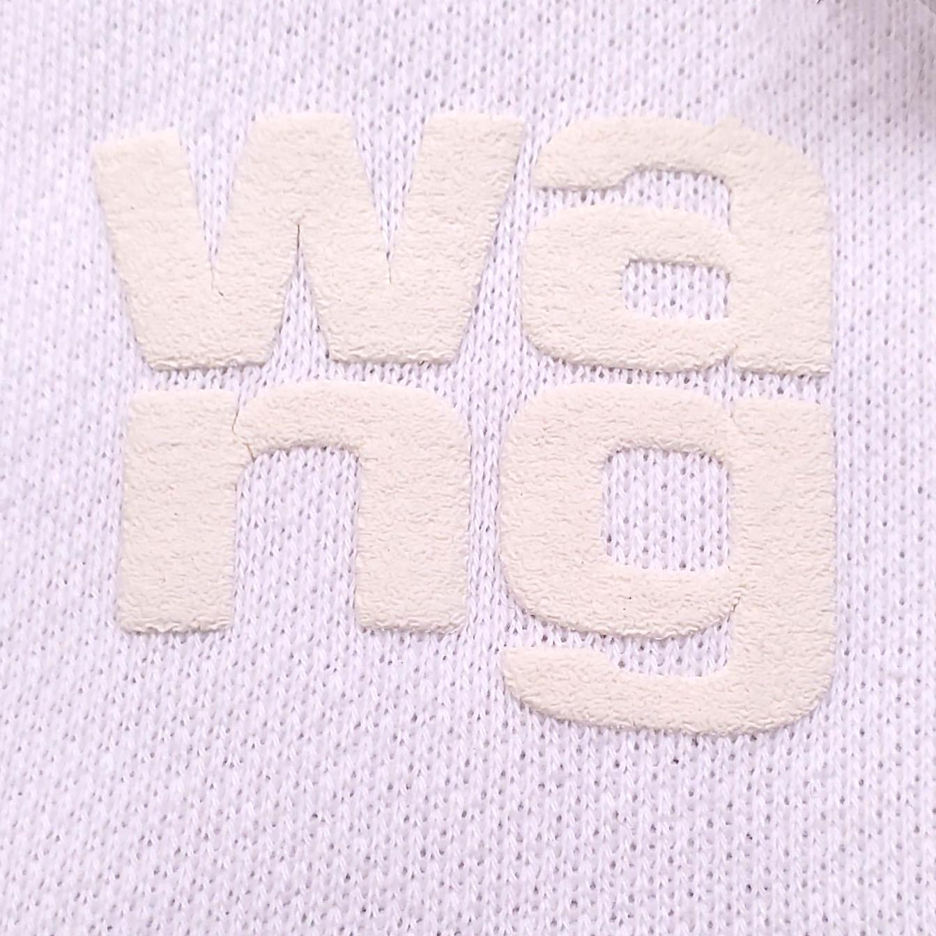 ALEXANDER WANG WHITE LOGO HOODIE SWEATSHIRT - SIZE S