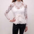 ALEXIS WHITE LACE BLOUSE - SIZE S
