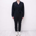 ALEX MILL BLACK JUMPSUIT WITH BELT - SIZE S