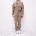 ALEX MILL KHAKI JUMPSUIT WITH BELT - SIZE S