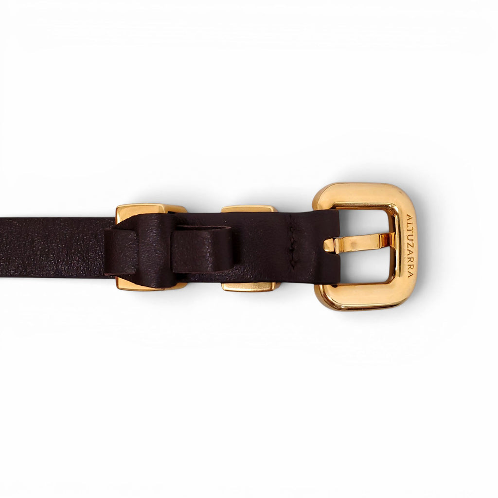 ALTUZARRA THIN BLACK BELT - SIZE L