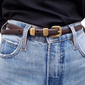 ALTUZARRA THIN BLACK BELT - SIZE L