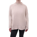 ANINE BING BEIGE OVERSIZED KNIT CASHMERE SWEATER - SIZE XS