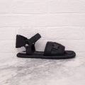 ANOTHER PROJECT BLACK SATIN SANDALS WITH BUCKLE - SIZE 39