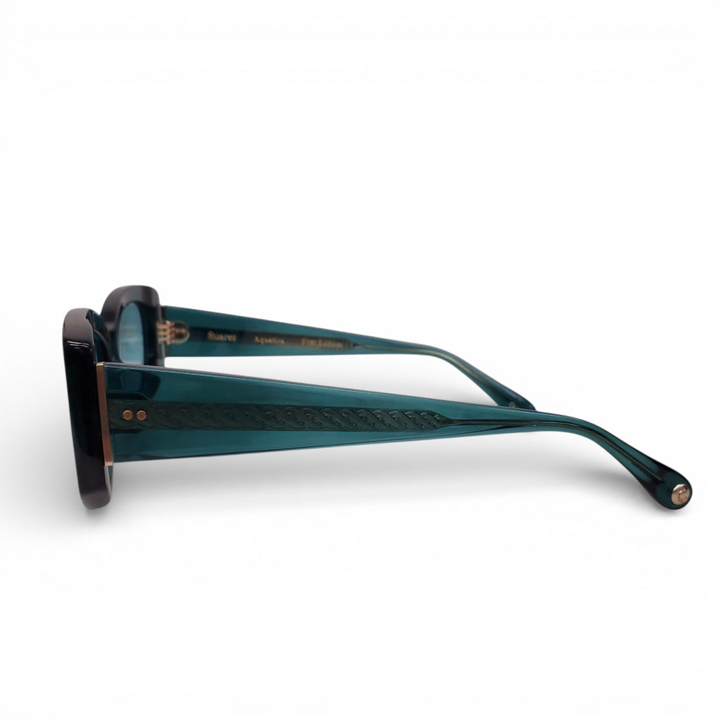 APERCU GREEN CAT EYE SUNGLASSES