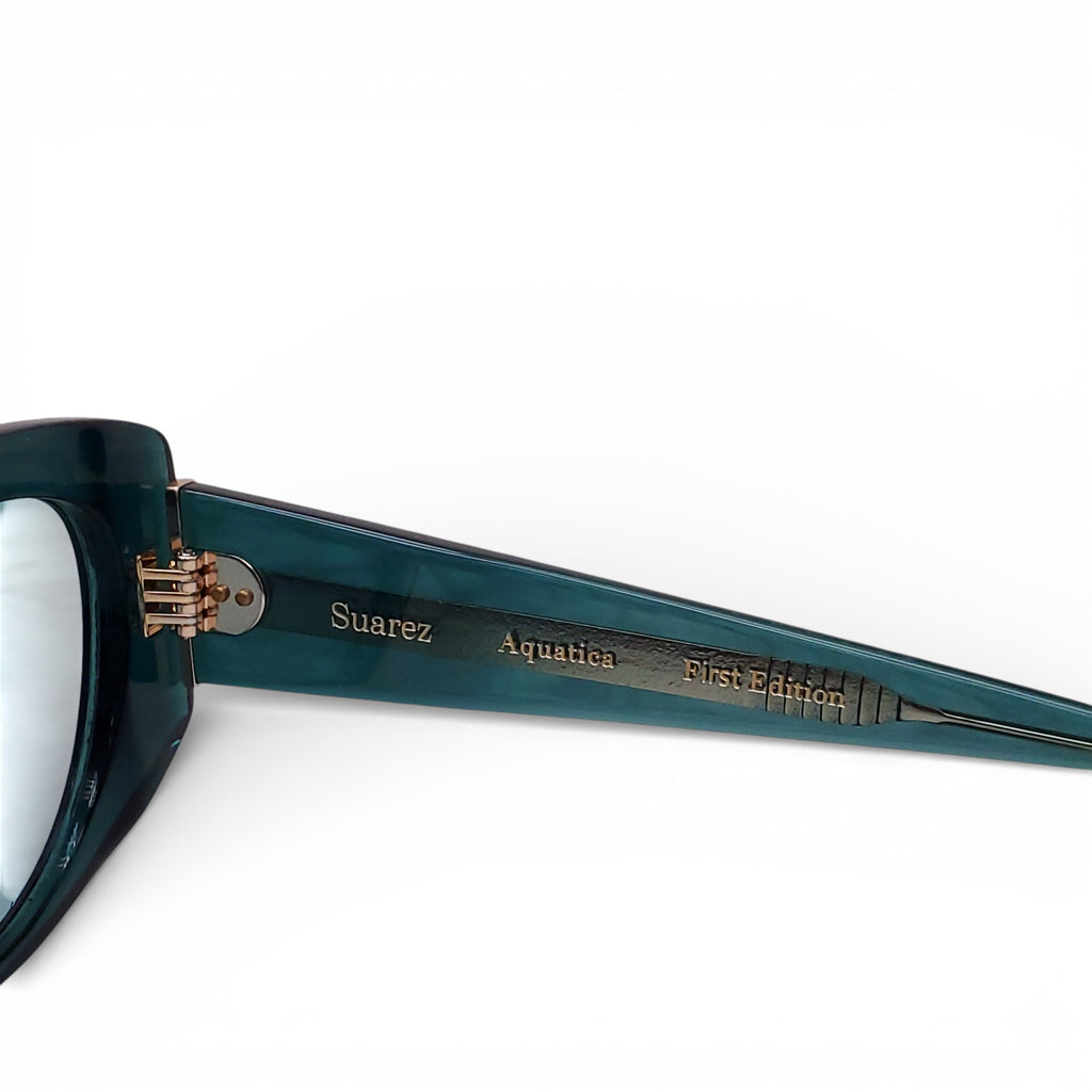 APERCU GREEN CAT EYE SUNGLASSES