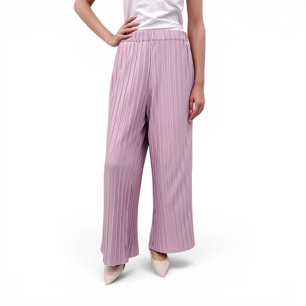 ATLEIN DUSTY PINK RUCHED TROUSERS - SIZE 10