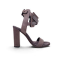 B.C. BROWN SANDAL HEEL WITH MONILI - SIZE 38.5