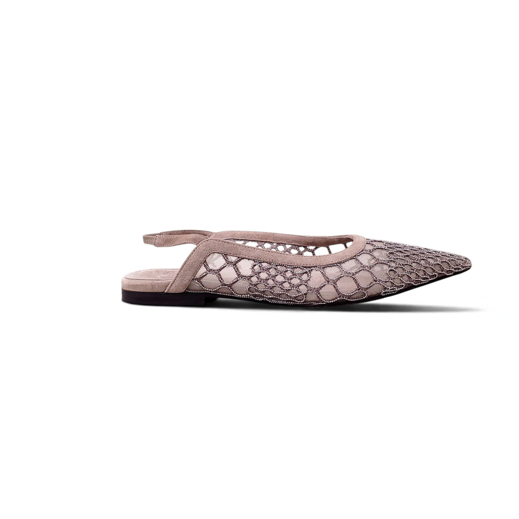 B.C. EMBELLISHED FLAT SHOES - SIZE 37.5