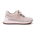 B.C. NUDE SNEAKERS WITH SHEARLING AND MONILI DETAIL - SIZE 38