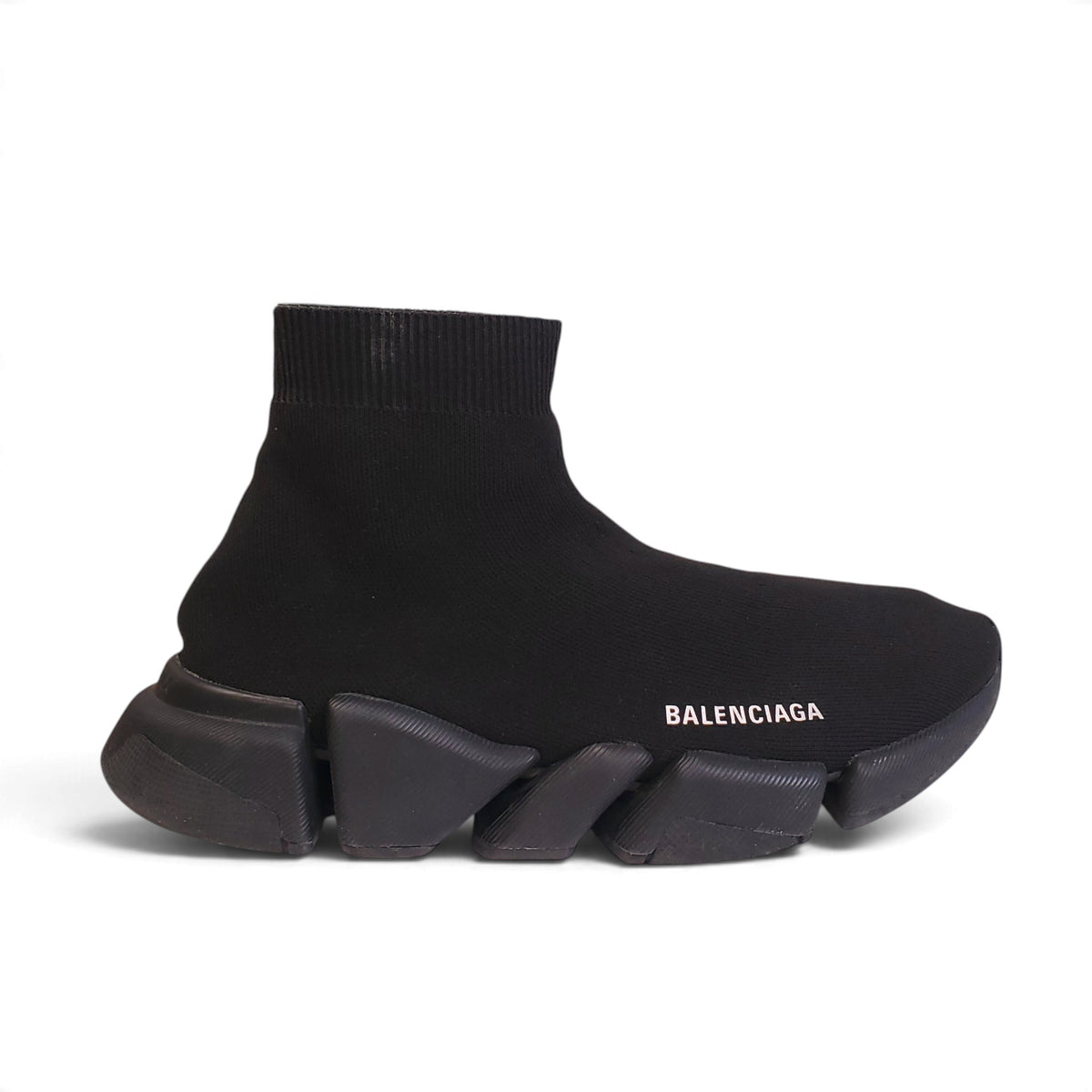 BALENCIAGA ALL BLACK SPEED SNEAKERS - SIZE 41