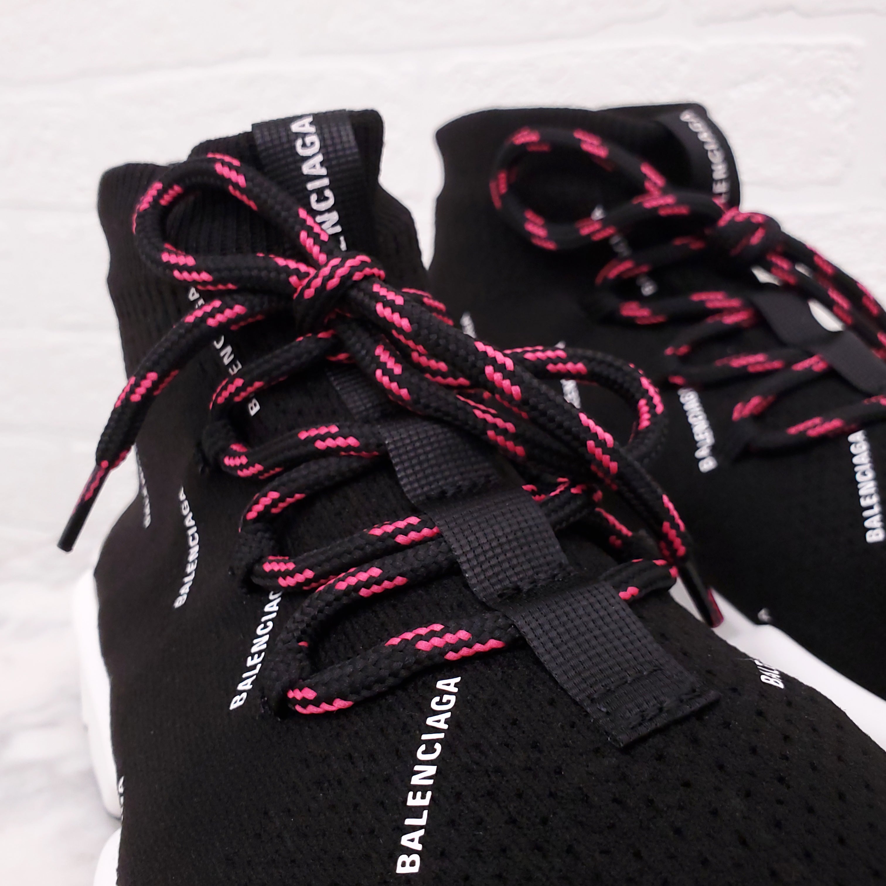 BALENCIAGA ALLOVER LOGO SPEED SNEAKERS - SIZE 41