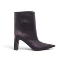 BALENCIAGA BLACK LEATHER BOOTIES - SIZE 38