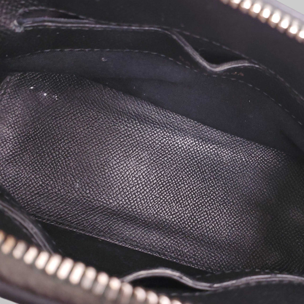 BALENCIAGA BLACK TOP HANDLE LOGO BAG