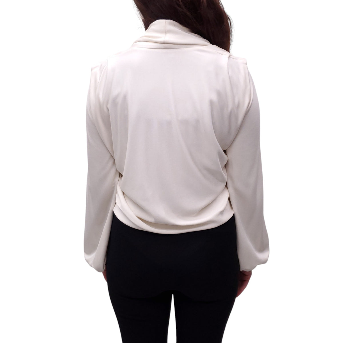 BALENCIAGA CREAM OVER SHAWL JACKET - SIZE 36