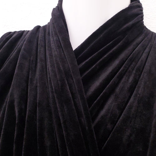 BALENCIAGA FLUID VELVET MINI DRESS - SIZE 34