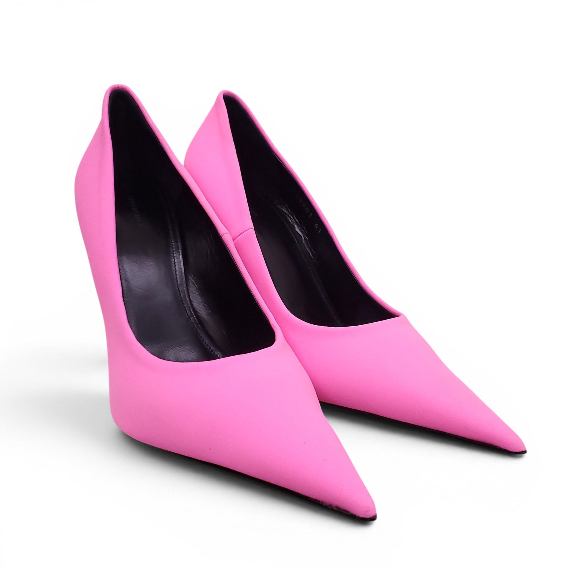 BALENCIAGA FLUORESCENT PINK KNIFE PUMPS - SIZE 41