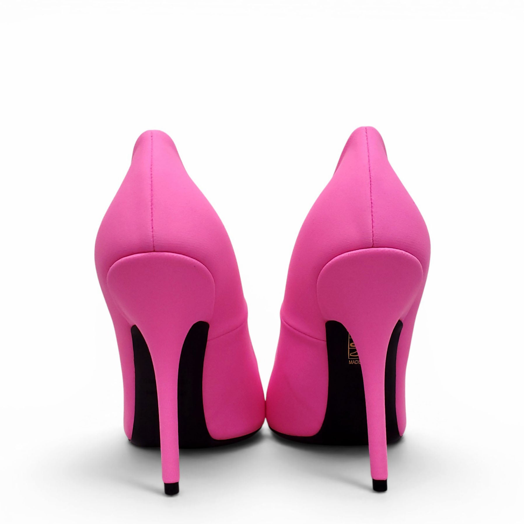 BALENCIAGA FLUORESCENT PINK KNIFE PUMPS - SIZE 41