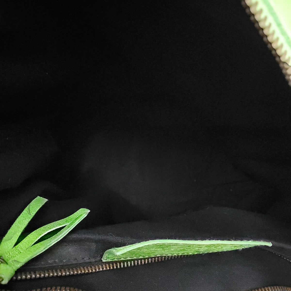 BALENCIAGA GREEN MOTO BUCKET BAG